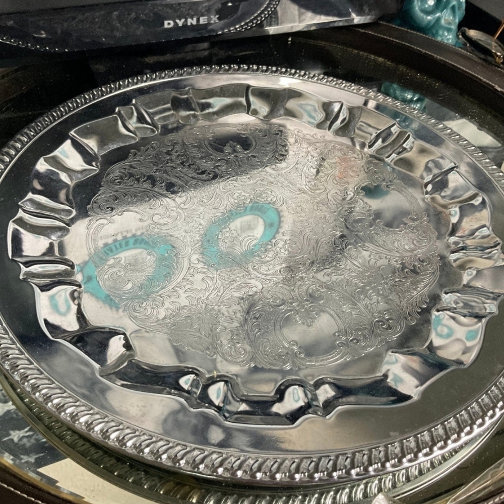 Vintage IRVINWARE Silver Platter 15 inch